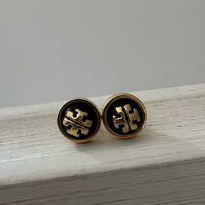 Tory Burch Enamel Circle Stud Earring